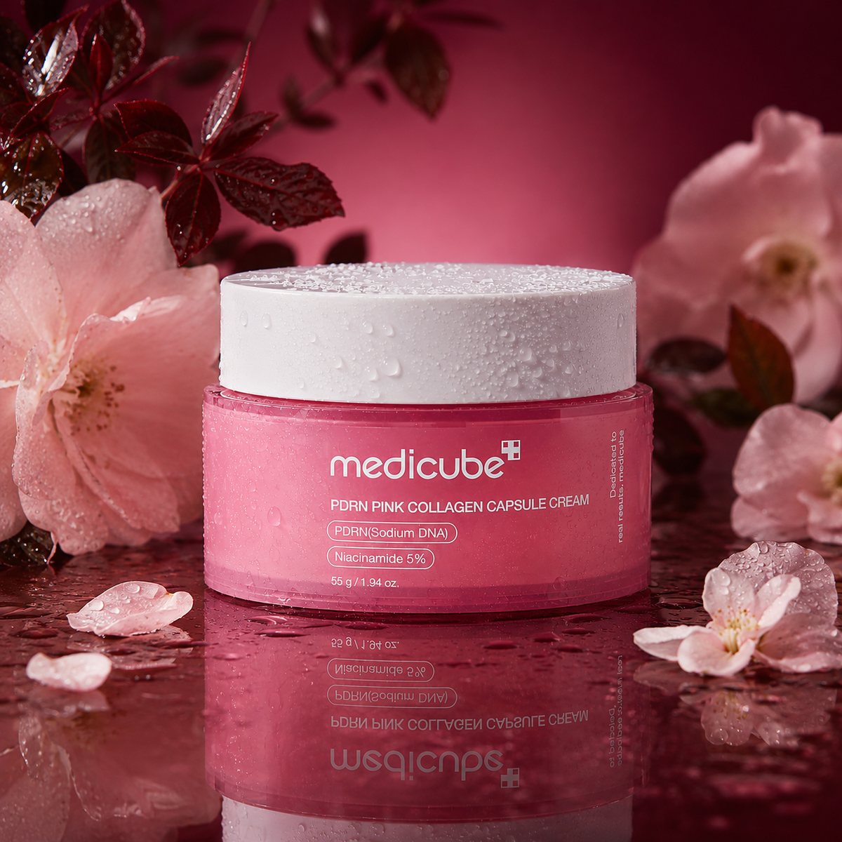 MEDICUBE PDRN Pink Collagen Capsule Cream kapslitega näokreem 55g