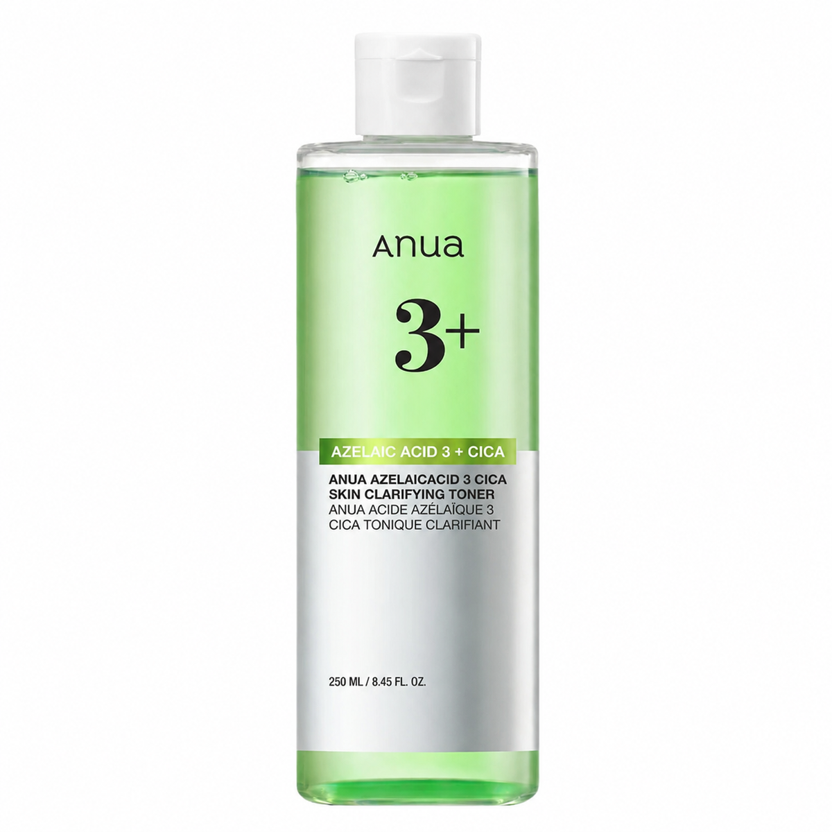 ANUA AZELAIC ACID 3 CICA SKIN CLARIFYING TONER nahka siluv näovesi aselaiinhappe ja cica'ga 250ml