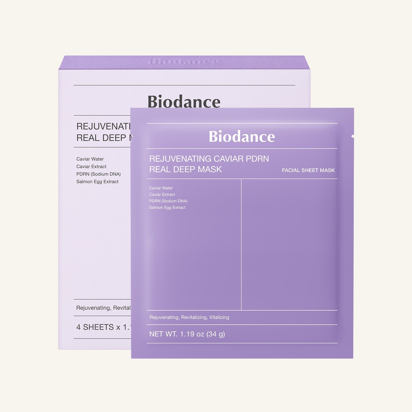 BIODANCE Rejuvenating Caviar PDRN Real Deep Mask 34g